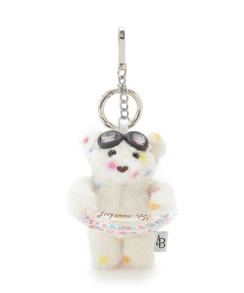 LILY BROWN（リリーブラウン）の「Lily Bearフロートリングチャーム（キーケース/キーアクセサリー・レディース・ブルー/マルチ/ミント/オレンジ/ブラウン・F）」の5枚目の写真