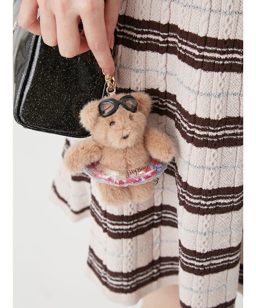 LILY BROWN（リリーブラウン）の「Lily Bearフロートリングチャーム（キーケース/キーアクセサリー・レディース・ブルー/マルチ/ミント/オレンジ/ブラウン・F）」の14枚目の写真