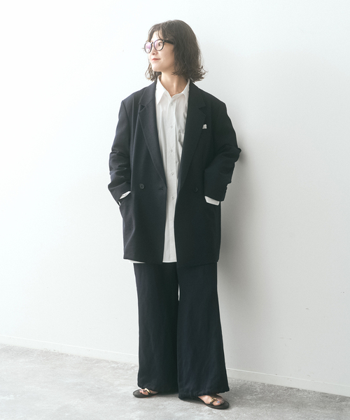 Spick & Span(スピックアンドスパン)の「SHEN TANAKA*S チュニックシャツ(シャツ/ブラウス・レディース・ホワイト/ブルー系その他・FREE)」の3枚目の写真