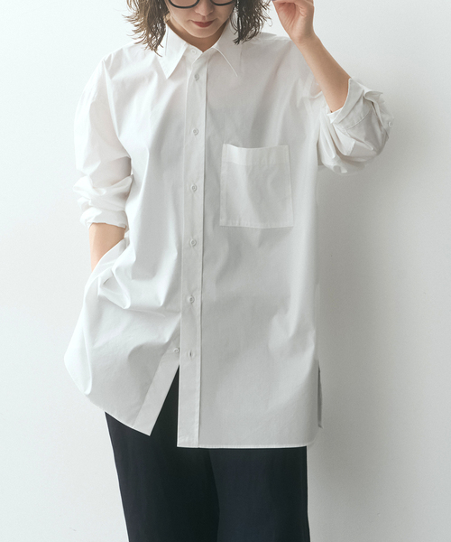 Spick & Span(スピックアンドスパン)の「SHEN TANAKA*S チュニックシャツ(シャツ/ブラウス・レディース・ホワイト/ブルー系その他・FREE)」の5枚目の写真