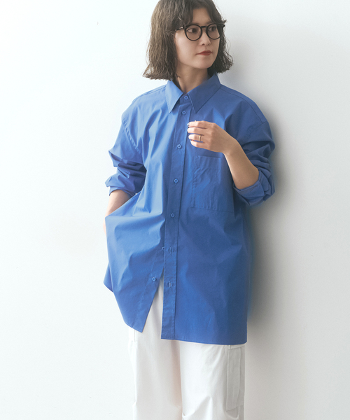Spick & Span(スピックアンドスパン)の「SHEN TANAKA*S チュニックシャツ(シャツ/ブラウス・レディース・ホワイト/ブルー系その他・FREE)」の12枚目の写真