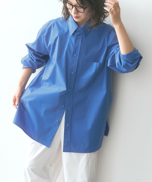 Spick & Span(スピックアンドスパン)の「SHEN TANAKA*S チュニックシャツ(シャツ/ブラウス・レディース・ホワイト/ブルー系その他・FREE)」の13枚目の写真