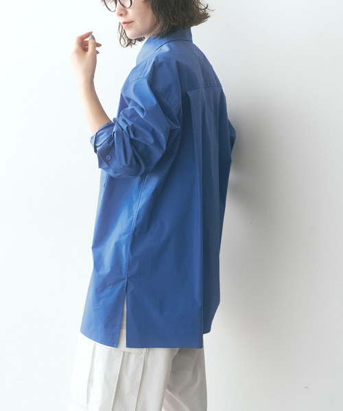 Spick & Span(スピックアンドスパン)の「SHEN TANAKA*S チュニックシャツ(シャツ/ブラウス・レディース・ホワイト/ブルー系その他・FREE)」の14枚目の写真