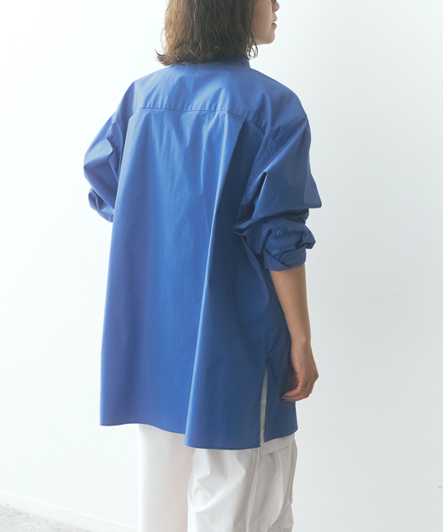 Spick & Span(スピックアンドスパン)の「SHEN TANAKA*S チュニックシャツ(シャツ/ブラウス・レディース・ホワイト/ブルー系その他・FREE)」の15枚目の写真