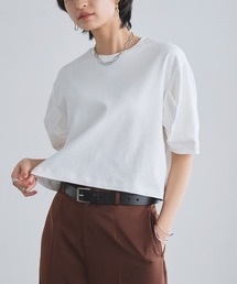 RASW（ラス）の「コーマコットンボリュームハーフスリーブTシャツ（Tシャツ/カットソー）」