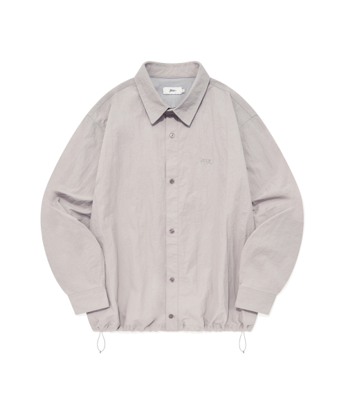 YALE（イェール）の「ナイロンスポーティコーチシャツライトグレー（シャツ/ブラウス・レディース・その他・XX-LARGE/LARGE/MEDIUM/SMALL/X-LARGE/X-SMALL）」の2枚目の写真
