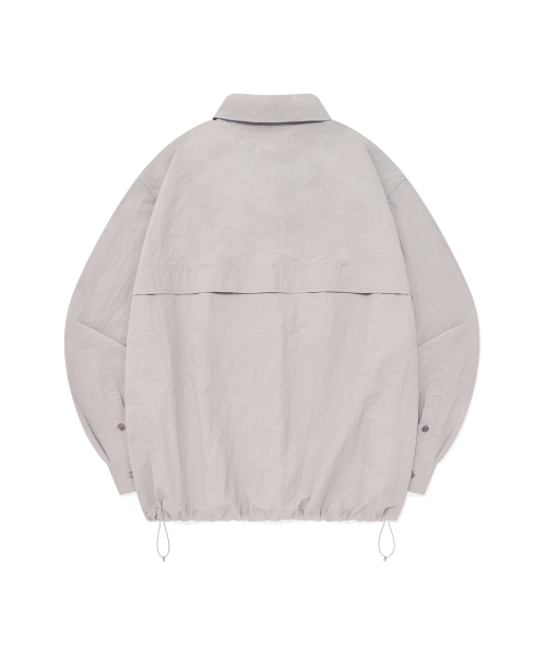 YALE（イェール）の「ナイロンスポーティコーチシャツライトグレー（シャツ/ブラウス・レディース・その他・XX-LARGE/LARGE/MEDIUM/SMALL/X-LARGE/X-SMALL）」の3枚目の写真
