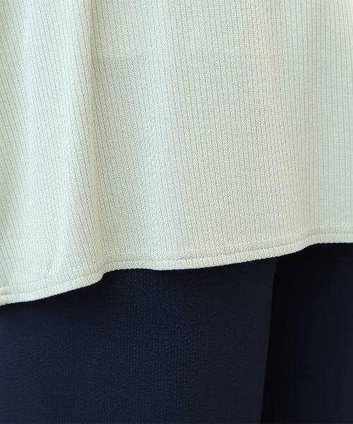 fleur by mint breeze（フルールバイミントブリーズ）の「【L～6L 大きいサイズ】【UVカット/接触冷感】【WEB限定カラーあり】テレコトッパーロングカーディガン（カーディガン/ボレロ・レディース・ブルー/グレー/ブラウン/ライトグリーン/ブラック・4L/3L/LL/5L/6L）」の20枚目の写真