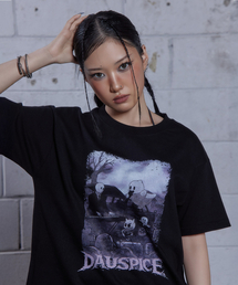 DAUSPICE（ディーオスピス）の「(DUC) BoneyBoogie x WJ Band T-shirt Black（Tシャツ/カットソー）」