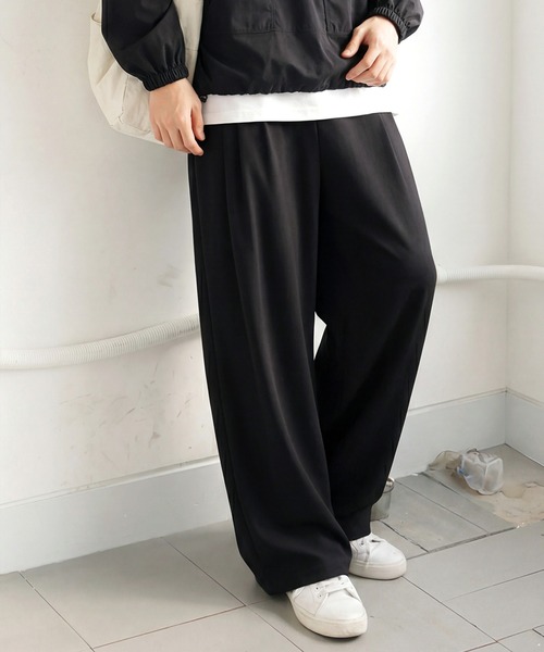 antiqua(アンティカ)の「吸水速乾 UVカット ロング ワイドパンツ(その他パンツ・レディース・ブラック・MEDIUM/LARGE)」の15枚目の写真