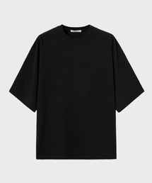 ラグランハーフスリーブTシャツ_BLACK