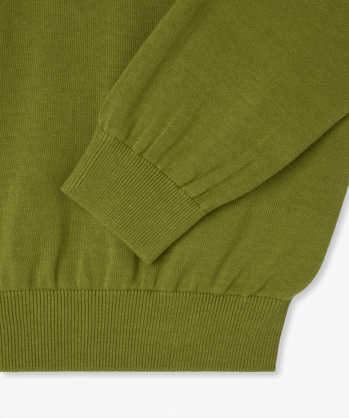 38COMEONCOMMON(38カモンコモン)の「Regular Cotton V-Neck Knit (Olive)(ニット/セーター・レディース・その他・FREE)」の3枚目の写真