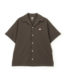 Store-Exclusive Men’s Pique Open-Collar Shirt