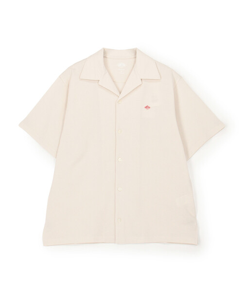 DANTON(ダントン)の「Store-Exclusive Men’s Pique Open-Collar Shirt(その他トップス・メンズ・ブラウン/チャコール/ブラック/オフホワイト・S/L/M)」の1枚目の写真