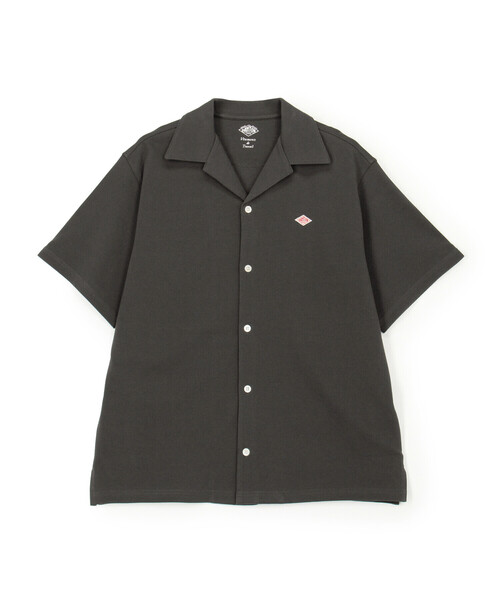 DANTON(ダントン)の「Store-Exclusive Men’s Pique Open-Collar Shirt(その他トップス・メンズ・ブラウン/チャコール/ブラック/オフホワイト・S/L/M)」の3枚目の写真