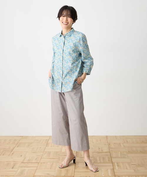 DECOY SINCE 1981（デコイシンスイチキュウハチイチ）の「【Liberty】リバティプリントブラウス【綿100%】（シャツ/ブラウス・レディース・ブルー/イエロー・9号/11号/13号）」の12枚目の写真
