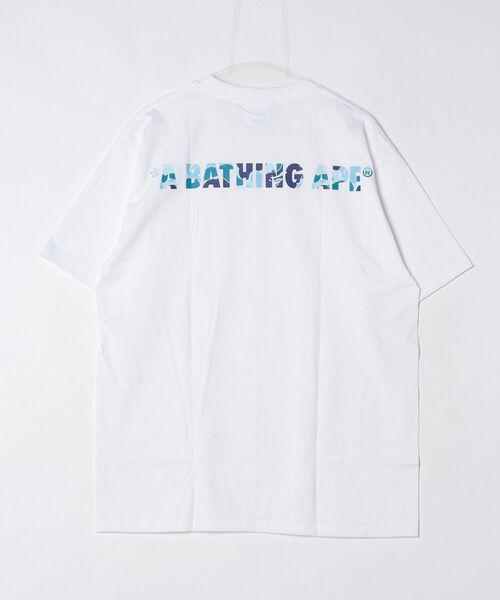 A BATHING APE(アベイシングエイプ)の「ABC CAMO ONE POINT TEE(Tシャツ/カットソー・メンズ・ホワイト×ピンク/ホワイト×ブルー/ホワイト×グリーン・XXX-LARGE/XX-LARGE/MEDIUM/LARGE/X-LARGE/SMALL)」の14枚目の写真