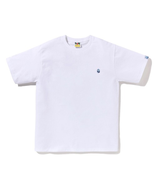 A BATHING APE(アベイシングエイプ)の「ABC CAMO ONE POINT TEE(Tシャツ/カットソー・メンズ・ホワイト×ピンク/ホワイト×ブルー/ホワイト×グリーン・XXX-LARGE/XX-LARGE/MEDIUM/LARGE/X-LARGE/SMALL)」の1枚目の写真
