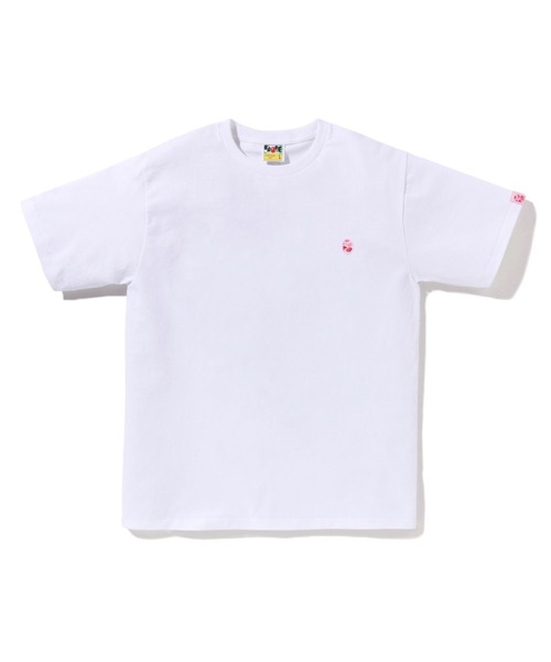 A BATHING APE(アベイシングエイプ)の「ABC CAMO ONE POINT TEE(Tシャツ/カットソー・メンズ・ホワイト×ピンク/ホワイト×ブルー/ホワイト×グリーン・XXX-LARGE/XX-LARGE/MEDIUM/LARGE/X-LARGE/SMALL)」の3枚目の写真