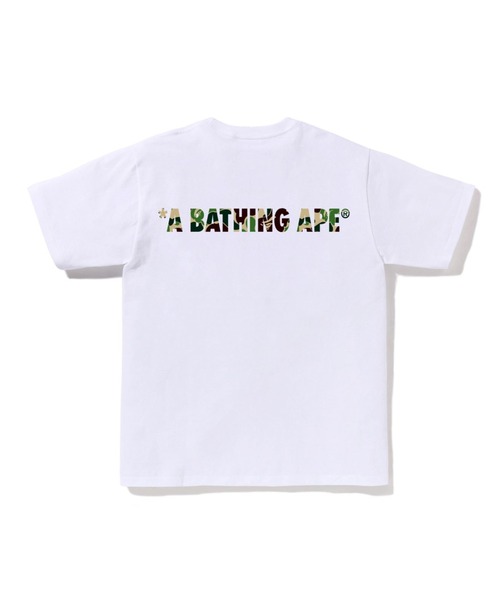 A BATHING APE(アベイシングエイプ)の「ABC CAMO ONE POINT TEE(Tシャツ/カットソー・メンズ・ホワイト×ピンク/ホワイト×ブルー/ホワイト×グリーン・XXX-LARGE/XX-LARGE/MEDIUM/LARGE/X-LARGE/SMALL)」の4枚目の写真