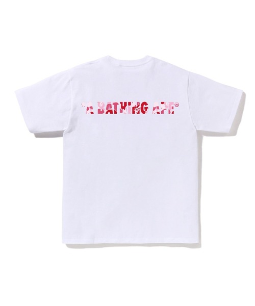A BATHING APE(アベイシングエイプ)の「ABC CAMO ONE POINT TEE(Tシャツ/カットソー・メンズ・ホワイト×ピンク/ホワイト×ブルー/ホワイト×グリーン・XXX-LARGE/XX-LARGE/MEDIUM/LARGE/X-LARGE/SMALL)」の6枚目の写真