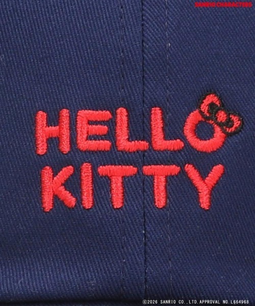 Right-on(ライトオン)の「Other(ソノタ)「サンリオキャラクターズ」刺繍キャップ(キャップ・レディース・オフホワイト/ネイビー・フリー)」の9枚目の写真
