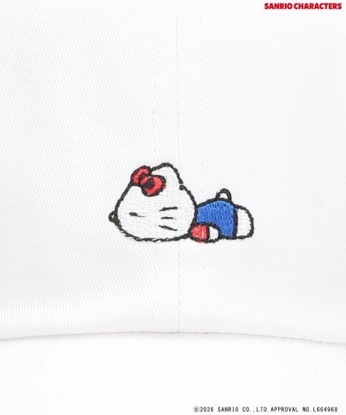 Right-on(ライトオン)の「Other(ソノタ)「サンリオキャラクターズ」刺繍キャップ(キャップ・レディース・オフホワイト/ネイビー・フリー)」の12枚目の写真
