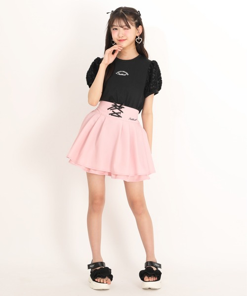 PINKHUNT(ピンクハント)の「PINKHUNT レースアップスカート風ショートパンツ 1830K(その他パンツ・キッズ・アッシュグレー/ベビーピンク・130cm/140cm/150cm/160cm/120cm)」の16枚目の写真