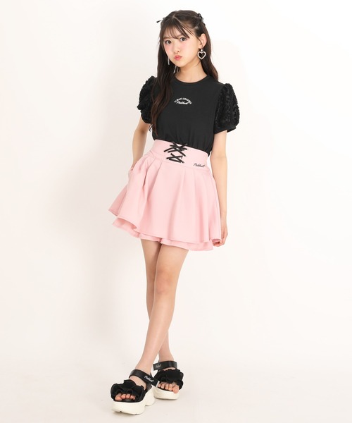 PINKHUNT(ピンクハント)の「PINKHUNT レースアップスカート風ショートパンツ 1830K(その他パンツ・キッズ・アッシュグレー/ベビーピンク・130cm/140cm/150cm/160cm/120cm)」の17枚目の写真