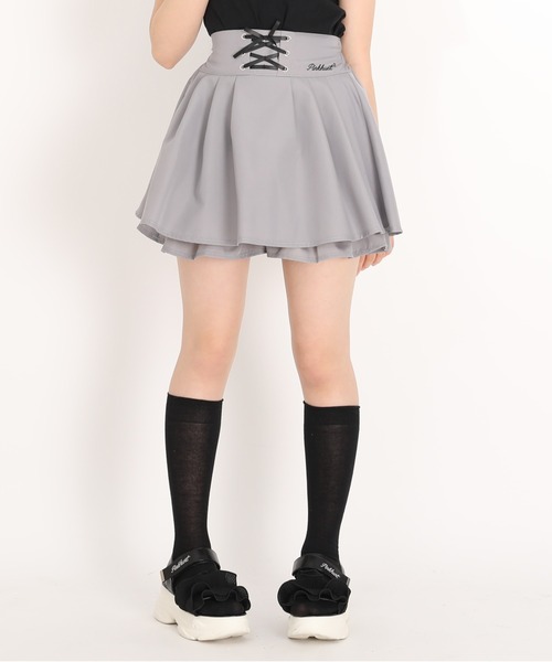 PINKHUNT(ピンクハント)の「PINKHUNT レースアップスカート風ショートパンツ 1830K(その他パンツ・キッズ・アッシュグレー/ベビーピンク・130cm/140cm/150cm/160cm/120cm)」の6枚目の写真