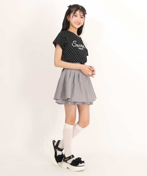 PINKHUNT(ピンクハント)の「PINKHUNT レースアップスカート風ショートパンツ 1830K(その他パンツ・キッズ・アッシュグレー/ベビーピンク・130cm/140cm/150cm/160cm/120cm)」の12枚目の写真