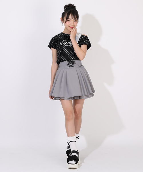 PINKHUNT(ピンクハント)の「PINKHUNT レースアップスカート風ショートパンツ 1830K(その他パンツ・キッズ・アッシュグレー/ベビーピンク・130cm/140cm/150cm/160cm/120cm)」の20枚目の写真