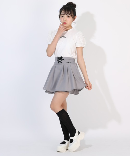 PINKHUNT(ピンクハント)の「PINKHUNT レースアップスカート風ショートパンツ 1830K(その他パンツ・キッズ・アッシュグレー/ベビーピンク・130cm/140cm/150cm/160cm/120cm)」の22枚目の写真