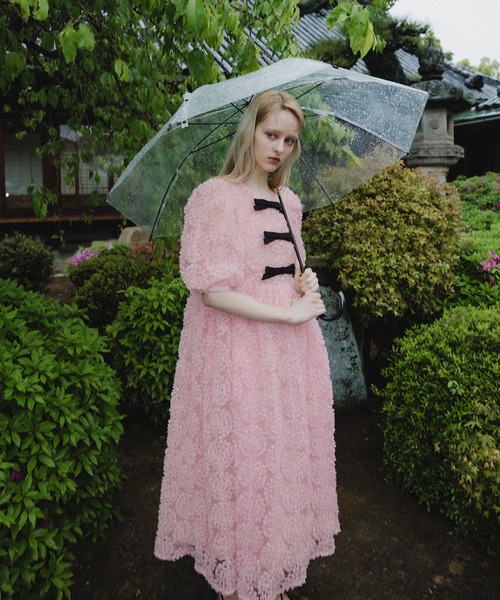 et.UNiVER(エトユニベール)の「Baloom ribbon dress(ドレス・レディース・ブラック/オフホワイト/ピンク・M-Long/M-Short/MEDIUM)」の22枚目の写真