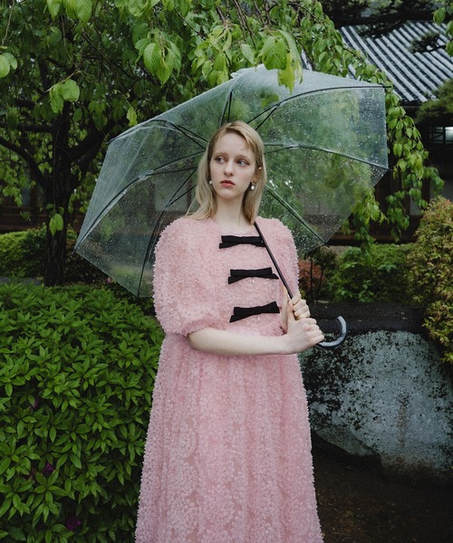 et.UNiVER(エトユニベール)の「Baloom ribbon dress(ドレス・レディース・ブラック/オフホワイト/ピンク・M-Long/M-Short/MEDIUM)」の20枚目の写真