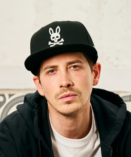 Psycho Bunny（サイコバニー）の「[WEB限定]ニューエラ Psycho Bunny 9FIFTY キャップ（キャップ・メンズ・グレー/ブラック・FREE）」の6枚目の写真