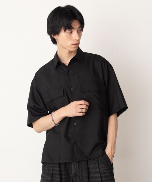LUCY(ルーシー)の「LUCY/ダブルポケットボクシーシャツ(シャツ/ブラウス・メンズ・サックスブルー/ブラック・MEDIUM/LARGE)」の17枚目の写真