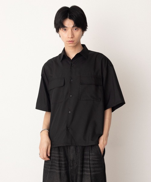 LUCY(ルーシー)の「LUCY/ダブルポケットボクシーシャツ(シャツ/ブラウス・メンズ・サックスブルー/ブラック・MEDIUM/LARGE)」の18枚目の写真