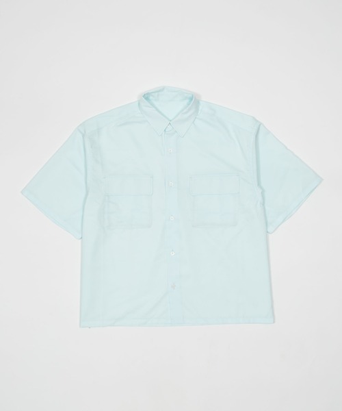 LUCY(ルーシー)の「LUCY/ダブルポケットボクシーシャツ(シャツ/ブラウス・メンズ・サックスブルー/ブラック・MEDIUM/LARGE)」の3枚目の写真