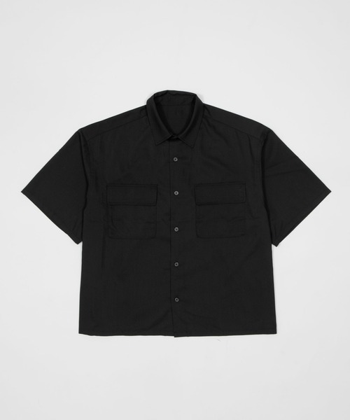 LUCY(ルーシー)の「LUCY/ダブルポケットボクシーシャツ(シャツ/ブラウス・メンズ・サックスブルー/ブラック・MEDIUM/LARGE)」の4枚目の写真