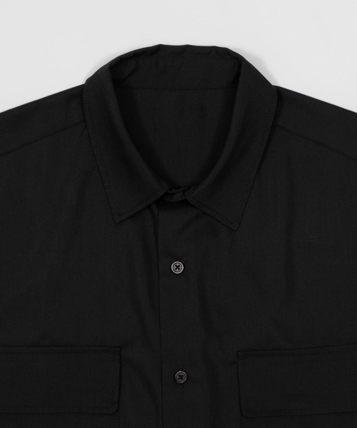 LUCY(ルーシー)の「LUCY/ダブルポケットボクシーシャツ(シャツ/ブラウス・メンズ・サックスブルー/ブラック・MEDIUM/LARGE)」の6枚目の写真