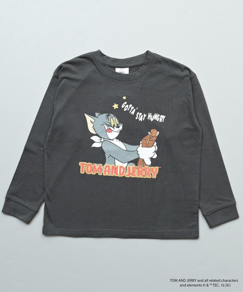 MARKEY'S(マーキーズ)の「【別注】トムとジェリー プリントリブ長袖Tシャツ/おとな(Tシャツ/カットソー・レディース・ブルー/オフホワイト/チャコール・170cm)」の5枚目の写真