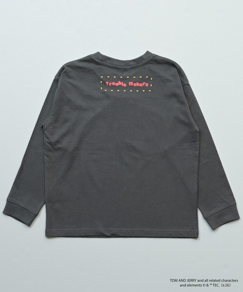MARKEY'S(マーキーズ)の「【別注】トムとジェリー プリントリブ長袖Tシャツ/おとな(Tシャツ/カットソー・レディース・ブルー/オフホワイト/チャコール・170cm)」の6枚目の写真