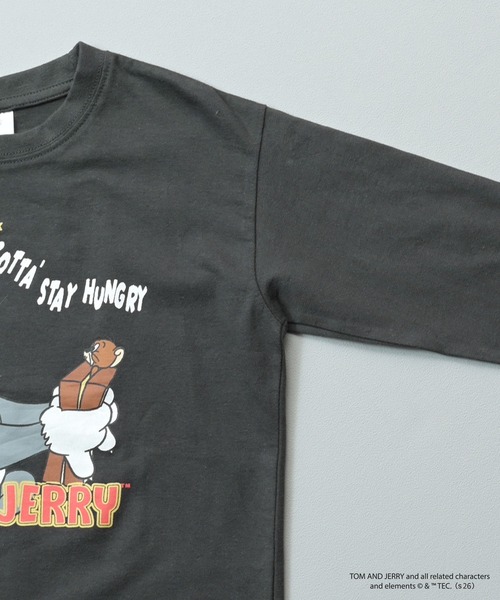 MARKEY'S(マーキーズ)の「【別注】トムとジェリー プリントリブ長袖Tシャツ/おとな(Tシャツ/カットソー・レディース・ブルー/オフホワイト/チャコール・170cm)」の7枚目の写真