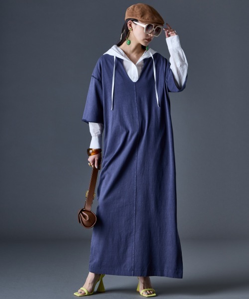 GEVS.（ジェイヴィス）の「シアーパーカーシャツ＜大きいサイズ有＞GEVS.（シャツ/ブラウス・レディース・ブラック/オフホワイト・M/3L/5L/4L/LL/L）」の11枚目の写真
