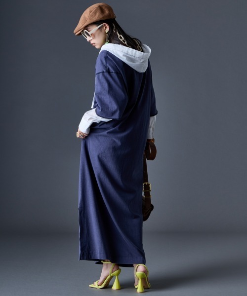GEVS.（ジェイヴィス）の「シアーパーカーシャツ＜大きいサイズ有＞GEVS.（シャツ/ブラウス・レディース・ブラック/オフホワイト・M/3L/5L/4L/LL/L）」の12枚目の写真