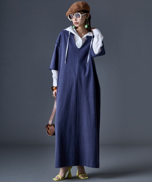 GEVS.（ジェイヴィス）の「シアーパーカーシャツ＜大きいサイズ有＞GEVS.（シャツ/ブラウス・レディース・ブラック/オフホワイト・M/3L/5L/4L/LL/L）」の15枚目の写真