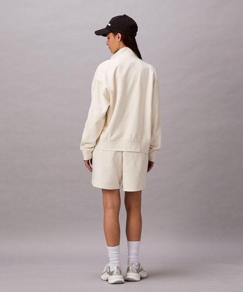 Calvin Klein（カルバン・クライン）の「ロゴテープフルシップジャケット（スウェット・レディース・オフホワイト/ネイビー・XS/M/S）」の15枚目の写真