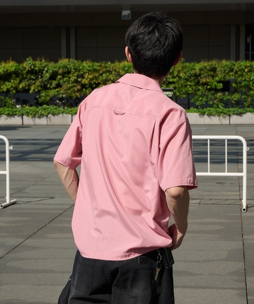 Perushu（ペルーシュ）の「FLOWER EMBROIDERED OPEN COLLAR SHIRT／フラワー刺繍オープンカラーシャツ（シャツ/ブラウス・メンズ・オフホワイト/ピンク/ブルー・LARGE/MEDIUM）」の20枚目の写真