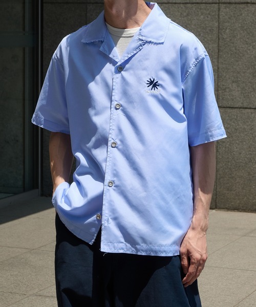 Perushu（ペルーシュ）の「FLOWER EMBROIDERED OPEN COLLAR SHIRT／フラワー刺繍オープンカラーシャツ（シャツ/ブラウス・メンズ・オフホワイト/ピンク/ブルー・LARGE/MEDIUM）」の12枚目の写真